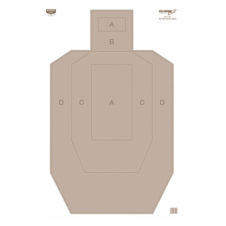 Birchwood Casey 37029 EZE-Scorer 23"x35" IPSC Paper Silhouette Hanging Target Tan 5 Pk
