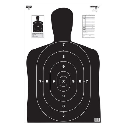 Birchwood Casey 37020 EZE-Scorer BC-27 23"x35" Paper Silhouette Hanging Target Black 5 Pk