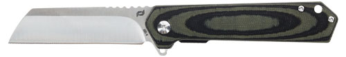 Schrade Lateral Folding Knife 3.25" AUS-10 OD Green/Lam Handle