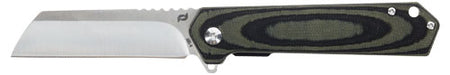 Schrade Lateral Folding Knife 3.25" AUS-10 OD Green/Lam Handle