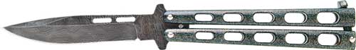 Bear & Son 3.38-Inch Butterfly Knife Galaxy Damascus Edition