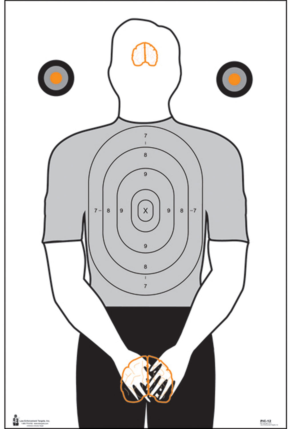 Action Target PIC12100 Politically Incorrect Silhouette Paper Hanging Shooting Target 23" x 35" 100 Pack