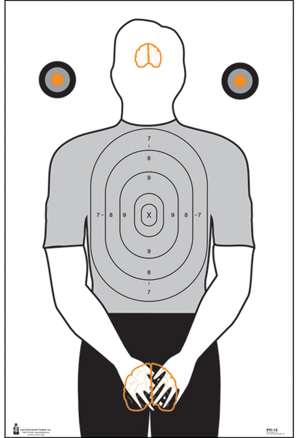 Action Target PIC12100 Politically Incorrect Silhouette Paper Hanging Shooting Target 23" x 35" 100 Pack