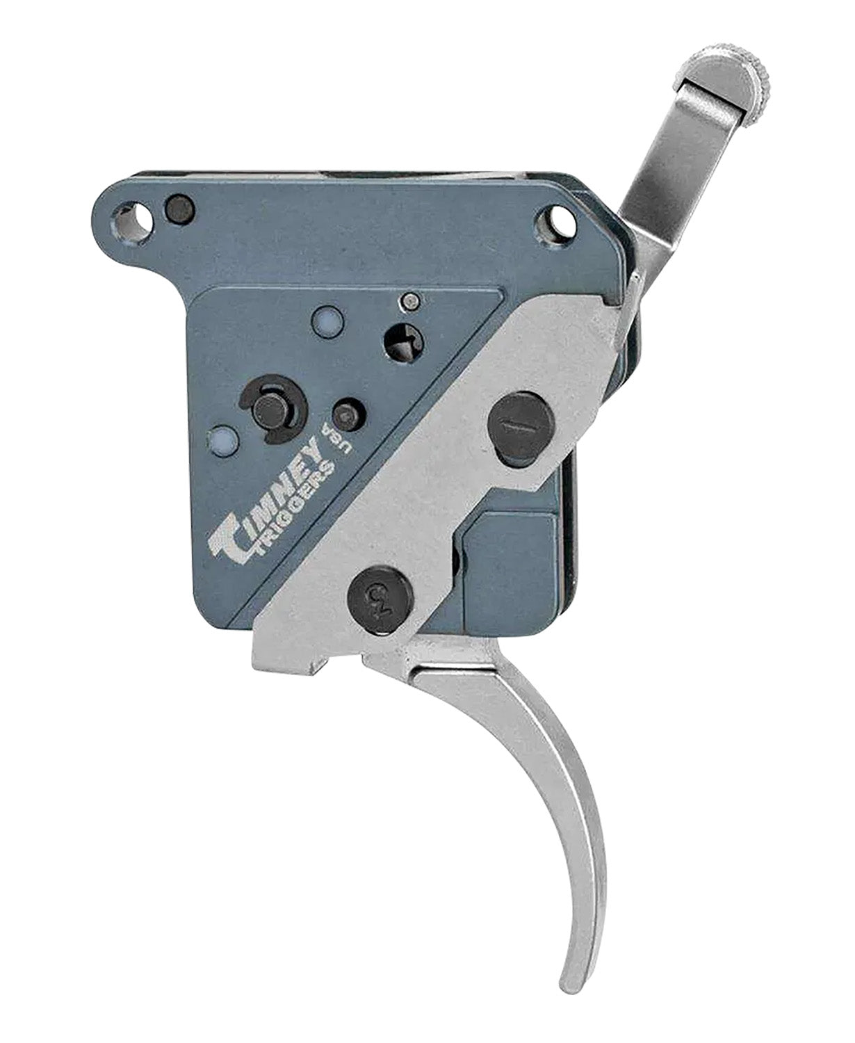Timney Triggers The Hit Curved Competition Trigger 8 oz Nickel Finish Remington 700 Right