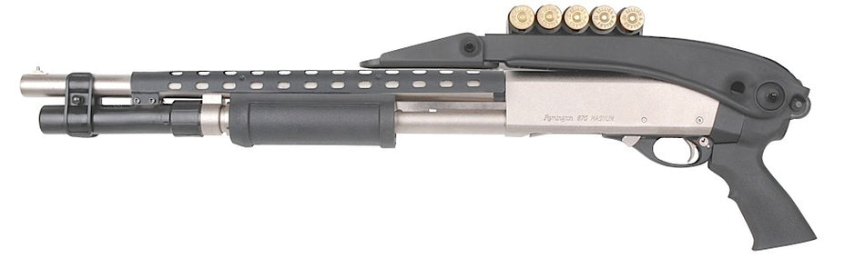 ATI TFS0600 Shotforce Top-Folding Synthetic Tactical Stock for Mossberg 12/20 GA and Remington 870 12 GA