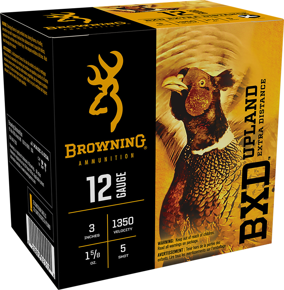 Browning B193511235 BXD Upland 12 Gauge 3 1-5/8oz #5 1350 fps