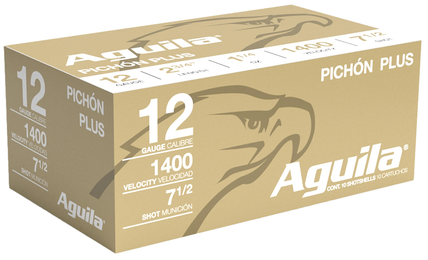 Aguila 1CHB1295 Pichon Plus High Velocity 12 Gauge 2-3/4 1-1/4oz #7.5 1400 fps