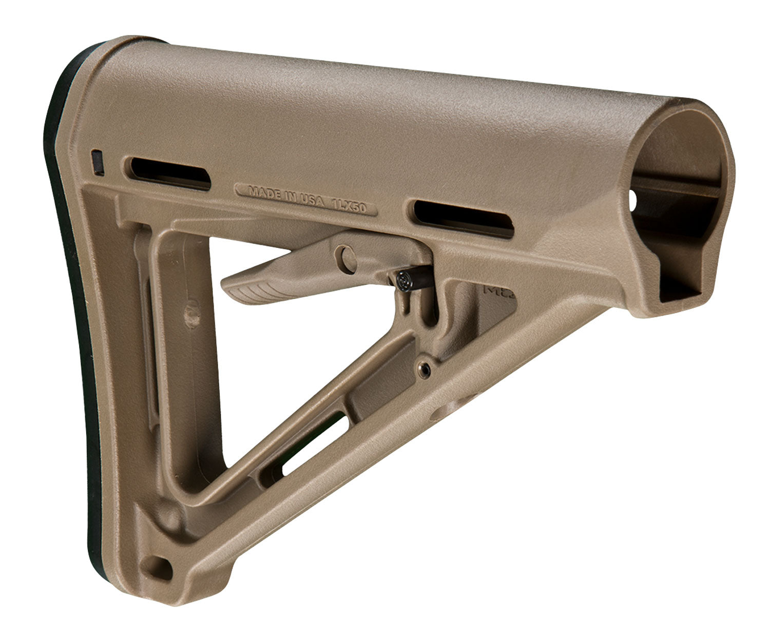 Magpul MOE Carbine Stock FDE Synthetic Streamlined A-Frame Profile Drop-In for AR-15 M16 M4 Mil-Spec Tube