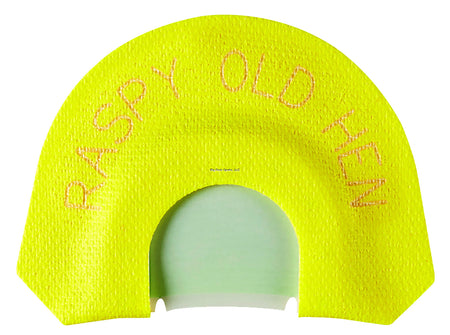 HS Strut Raspy Old Hen Small Mouth Diaphragm Turkey Call Infinity Latex Double Reed Yellow
