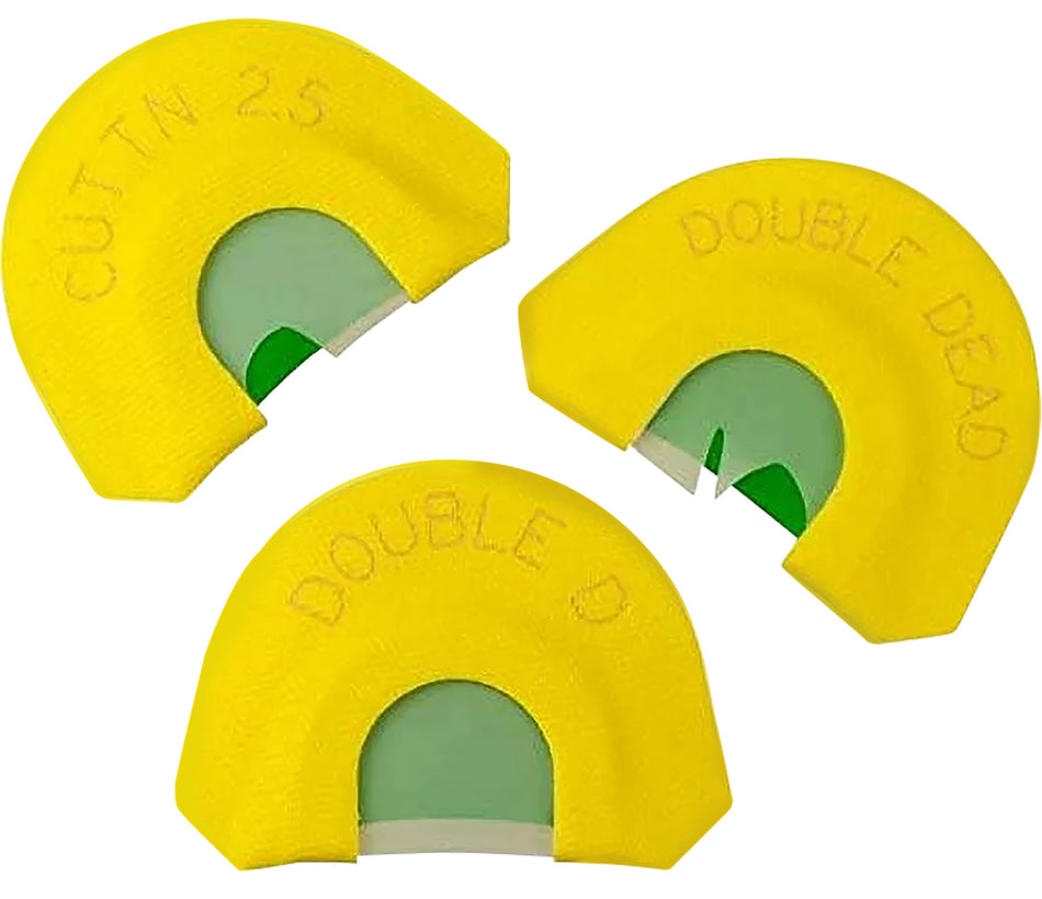 HS Strut Ultimate Starter 3-Call Turkey Diaphragm Pack Double D Double Dead and Cuttn 2.5 Yellow