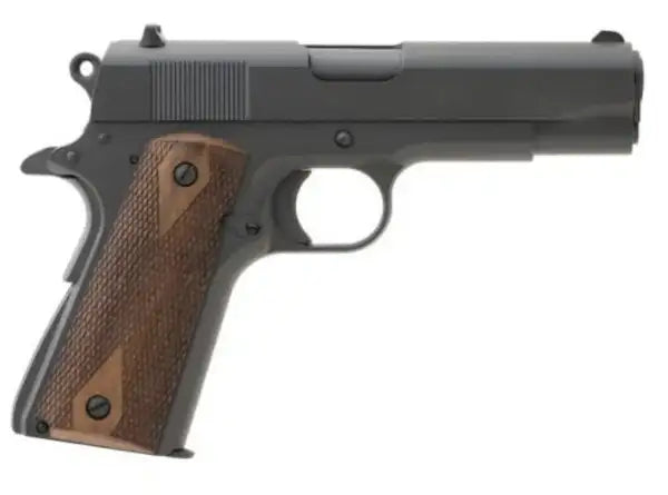 TISAS 1911A1 45ACP 4.25" TC, BLACK, UPGRADED SIGHTS, 2-7RD