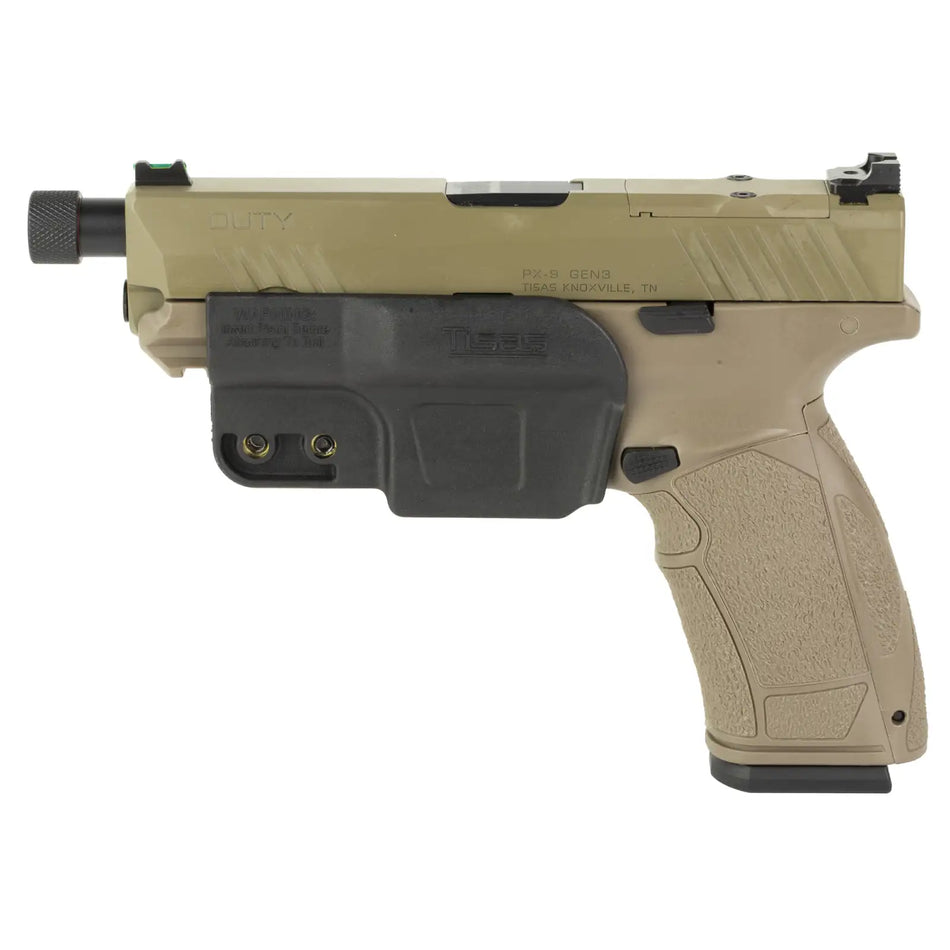 TISAS PX-9 9MM 4.6" FDE, RMR, 2-18/20RD