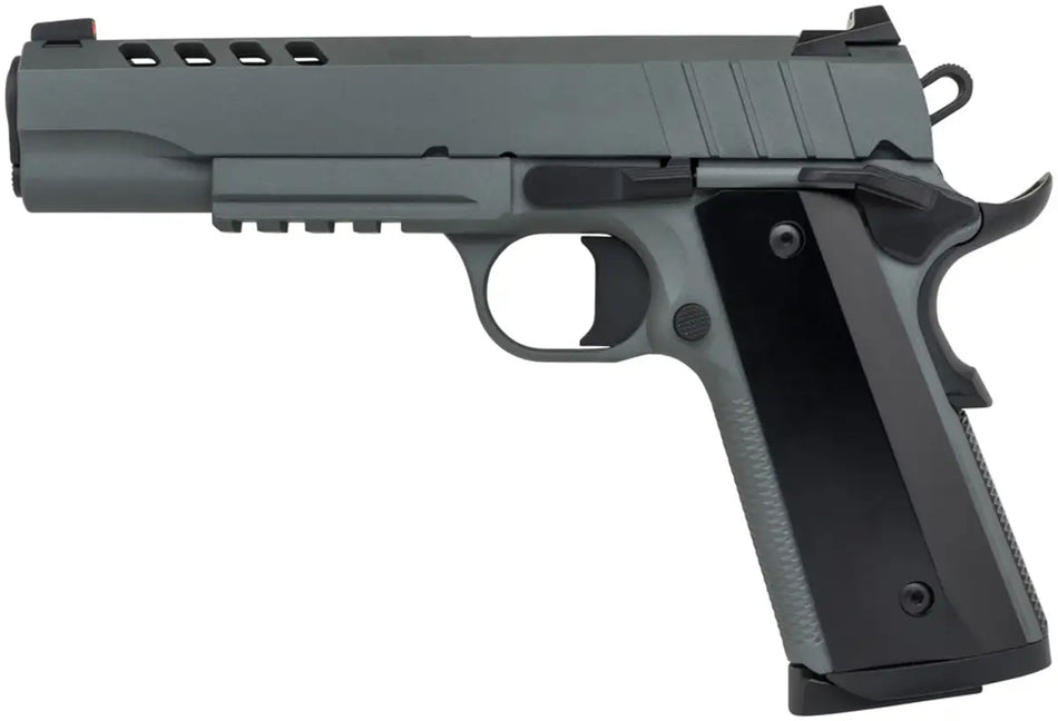 TISAS 1911 10MM 5" NIGHT STALKER, GREY, RAIL, 2-8RD