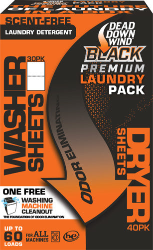 DDW Black Premium Dryer Sheet and Detergent Laundry Kit