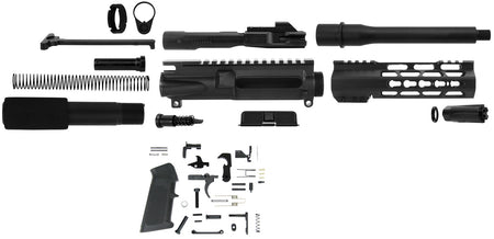 TacFire 9mm Luger AR Platform Pistol Kit SSPK9MMLPK7K 7" KeyMod Free-Float Handguard Black Steel