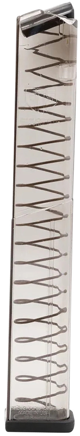 ETS Group 30rd Extended .45 ACP Clear Polymer Magazine for Glock 21/30/41
