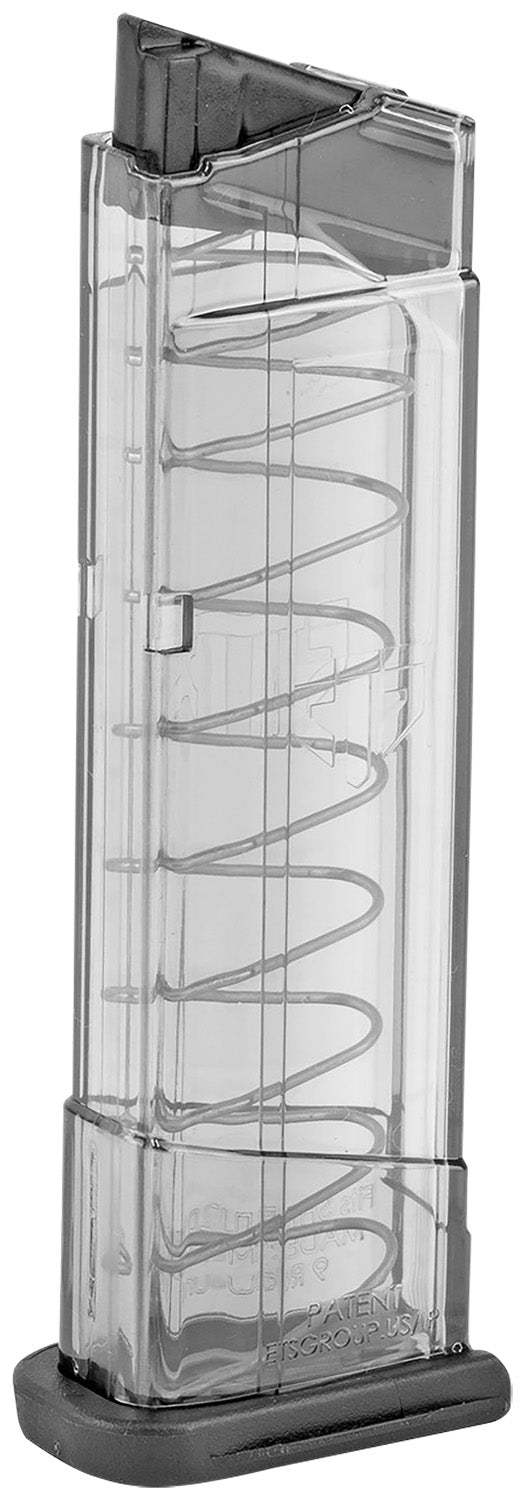 ETS Group 9rd 9mm Luger Clear Polymer Detachable Magazine for S&W M&P Shield