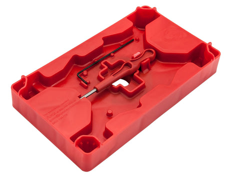 Apex Tactical Armorer's Tray and Pin Punch Set 104110, Red Polymer Pistol Gunsmithing Tool