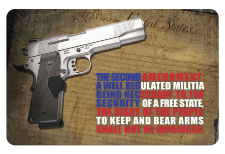 TekMat 11x17 Rubber Cleaning Mat Right To Bear Arms Multi-Color