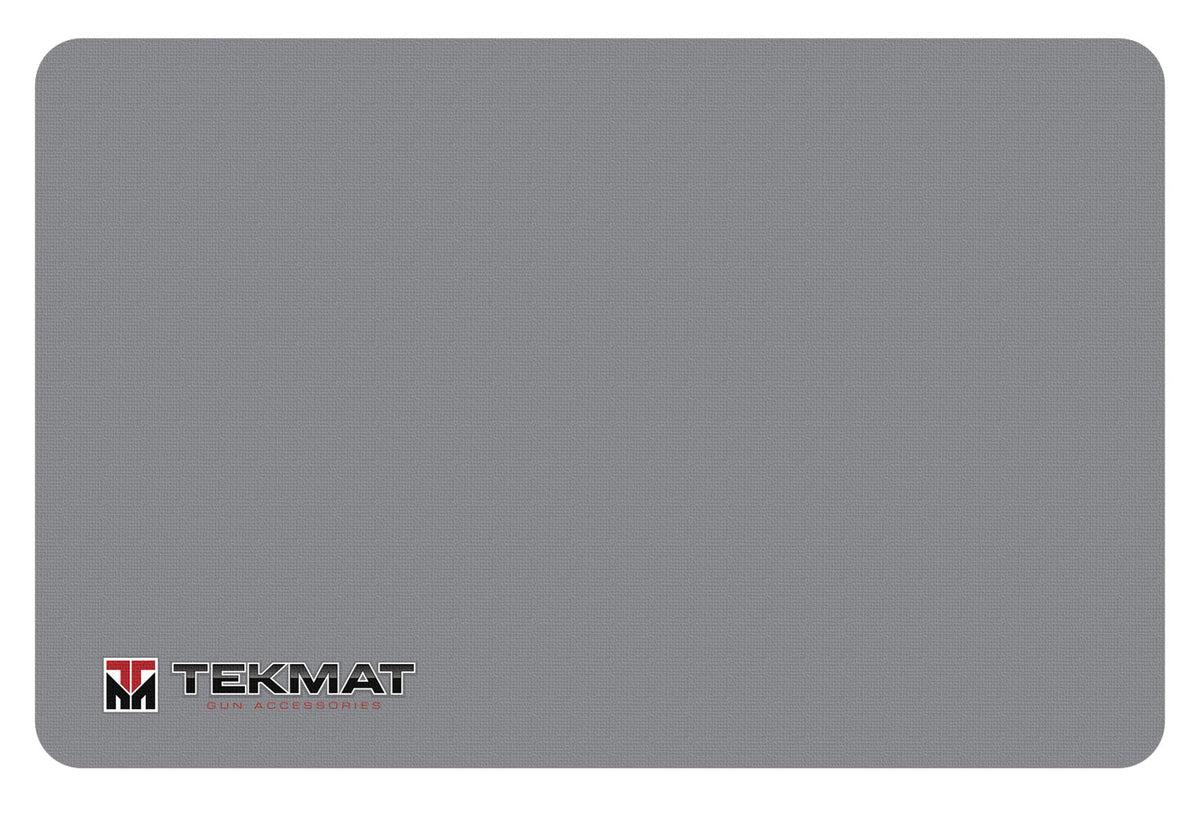 TekMat 11x17 Gray Rubber Cleaning Mat with TekMat Logo