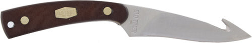 Old Timer 3.5" Guthook Skinner Fixed Blade Knife Delrin Handle Includes Sheath
