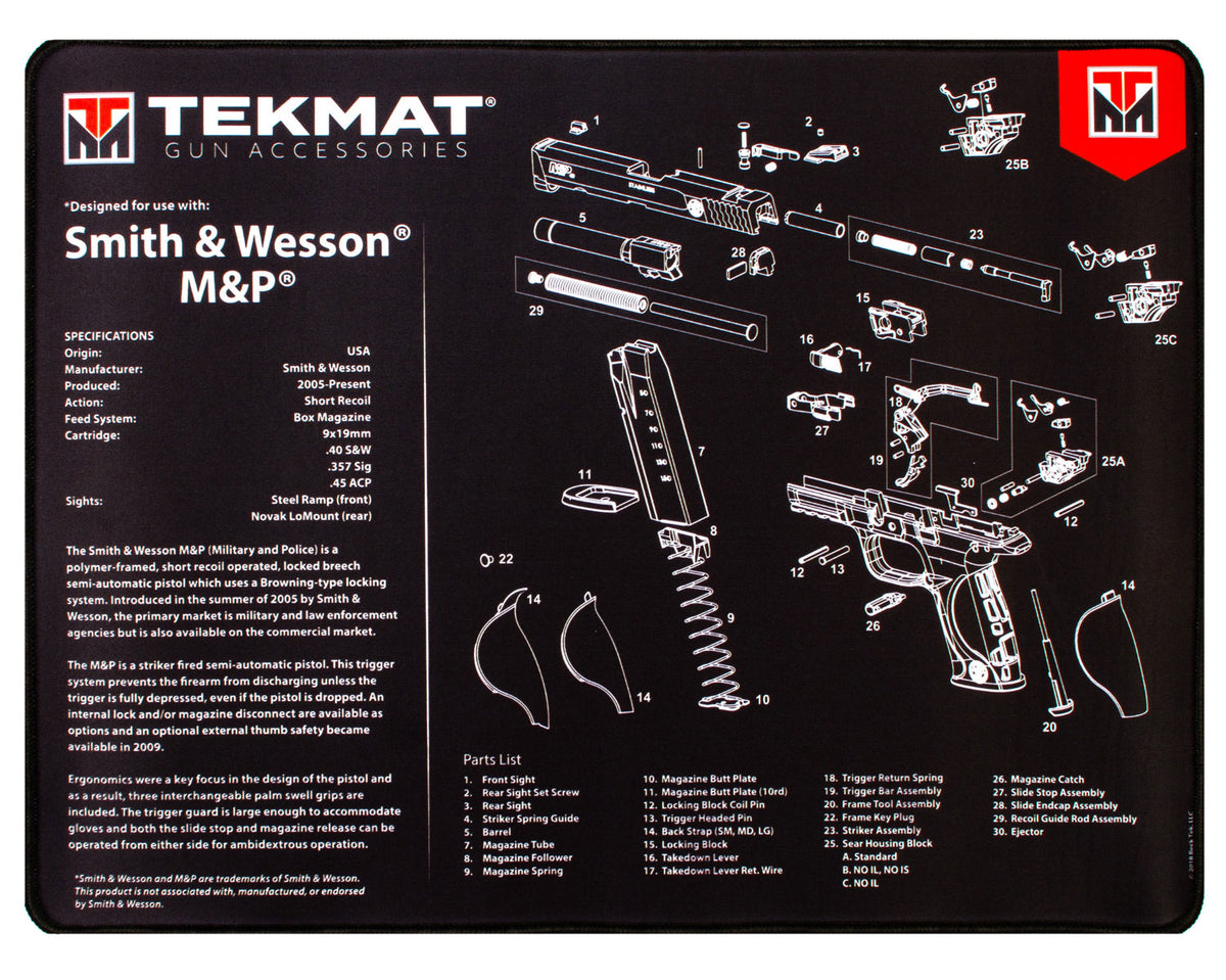 Ultra 20 Pistol Gunsmithing Cleaning Mat