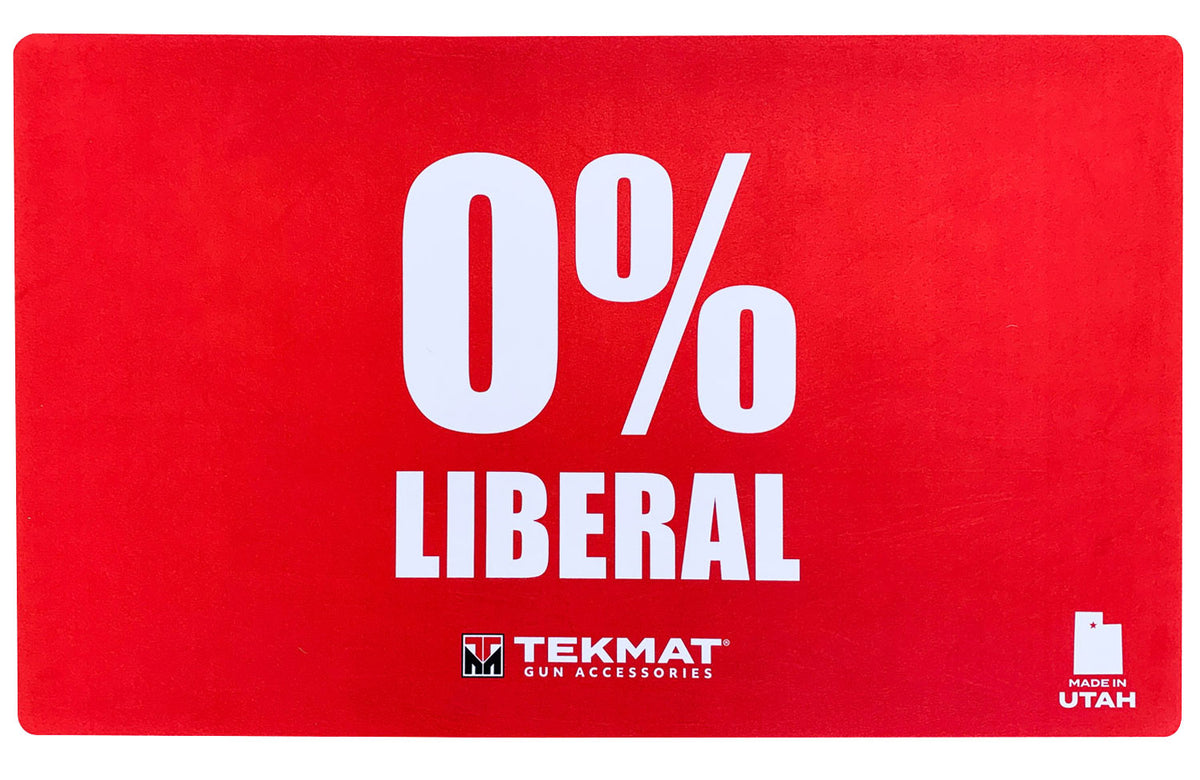 TekMat Zero Percent Liberal Door Mat Dye Sublimated Red Rubber 42"