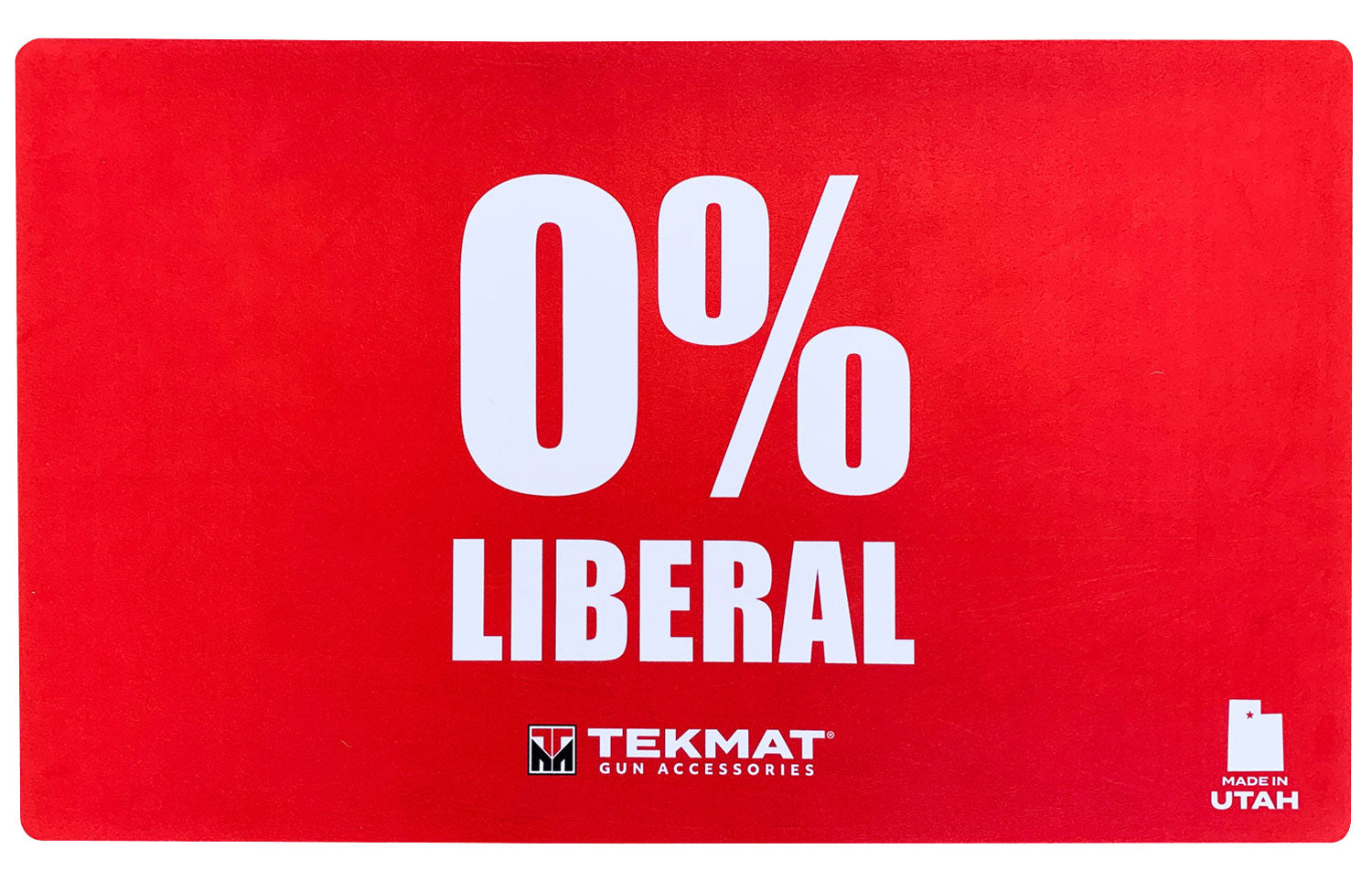 TekMat Zero Percent Liberal Door Mat Dye Sublimated Red Rubber 42"