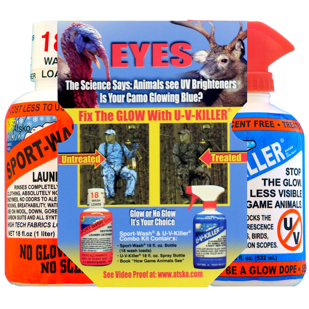 Atsko Sport Wash & U-V Killer Scent Control Combo Set