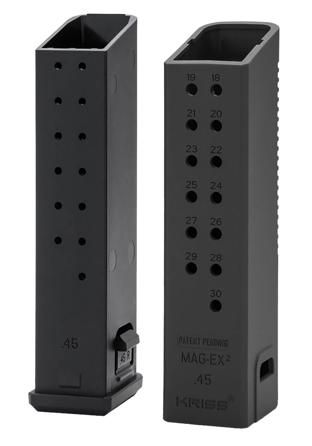 Kriss USA KVAMX2K45BL00 Mag-Ex2 .45 ACP Capacity Extending Kit for Glock 21 Black