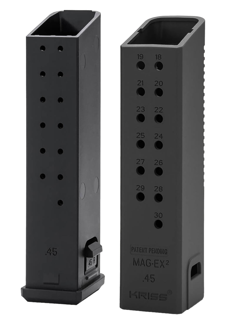 Kriss USA KVAMX2K45BL00 Mag-Ex2 .45 ACP Capacity Extending Kit for Glock 21 Black