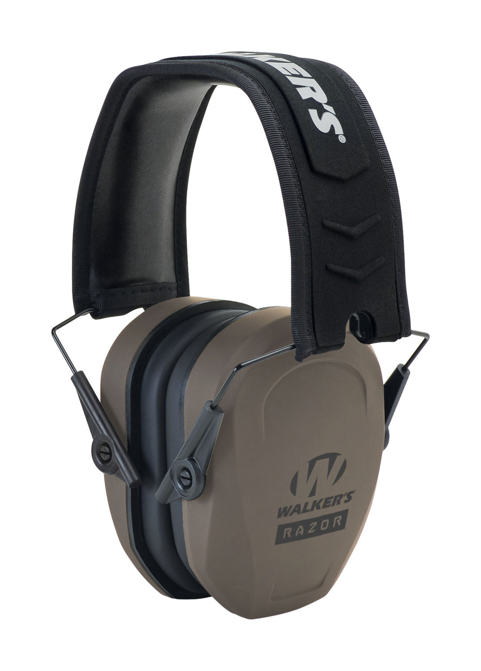 Walker's Razor Slim 27 dB Passive Over-the-Head Muff Flat Dark Earth and Black