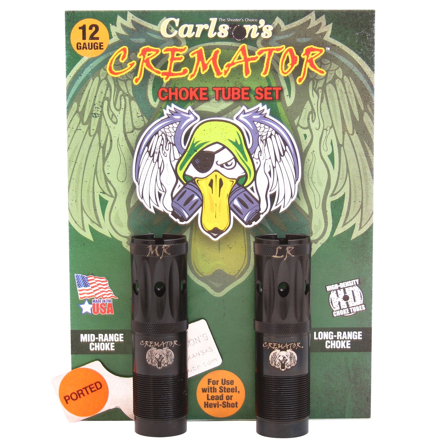 Carlson's Cremator Mid/Long Range Ported Choke Tube for Winchester 12 Gauge 17-4 SS