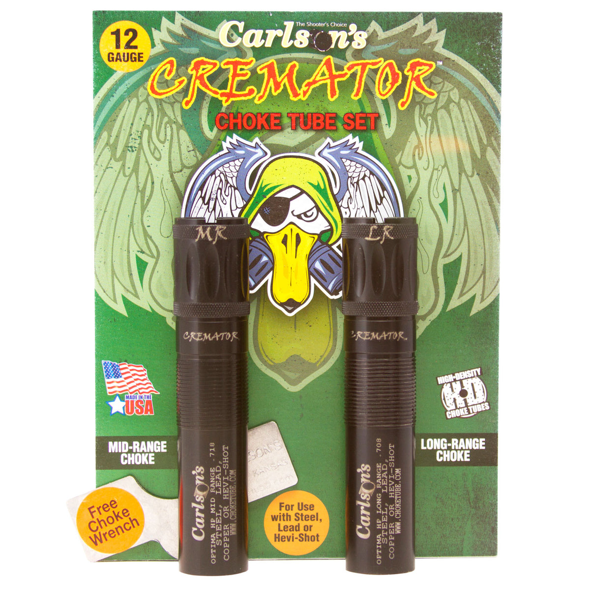 Carlson's Cremator Mid/Long Range Non-Ported Choke Tube for Beretta Optima HP 12 Gauge 17-4 SS