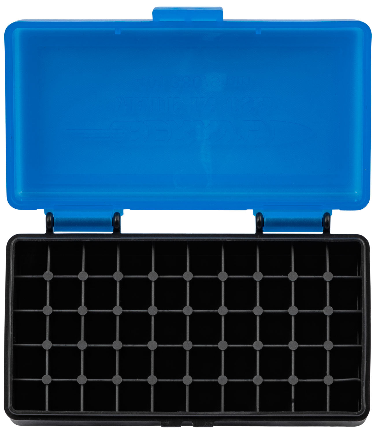 Berry's Polypropylene Ammo Box 50rd 9mm/380 ACP Blue/Black Stackable