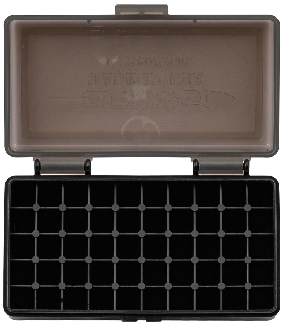 Berry's 19642 50rd 9mm/.380 ACP Stackable Ammo Box Smoke/Black