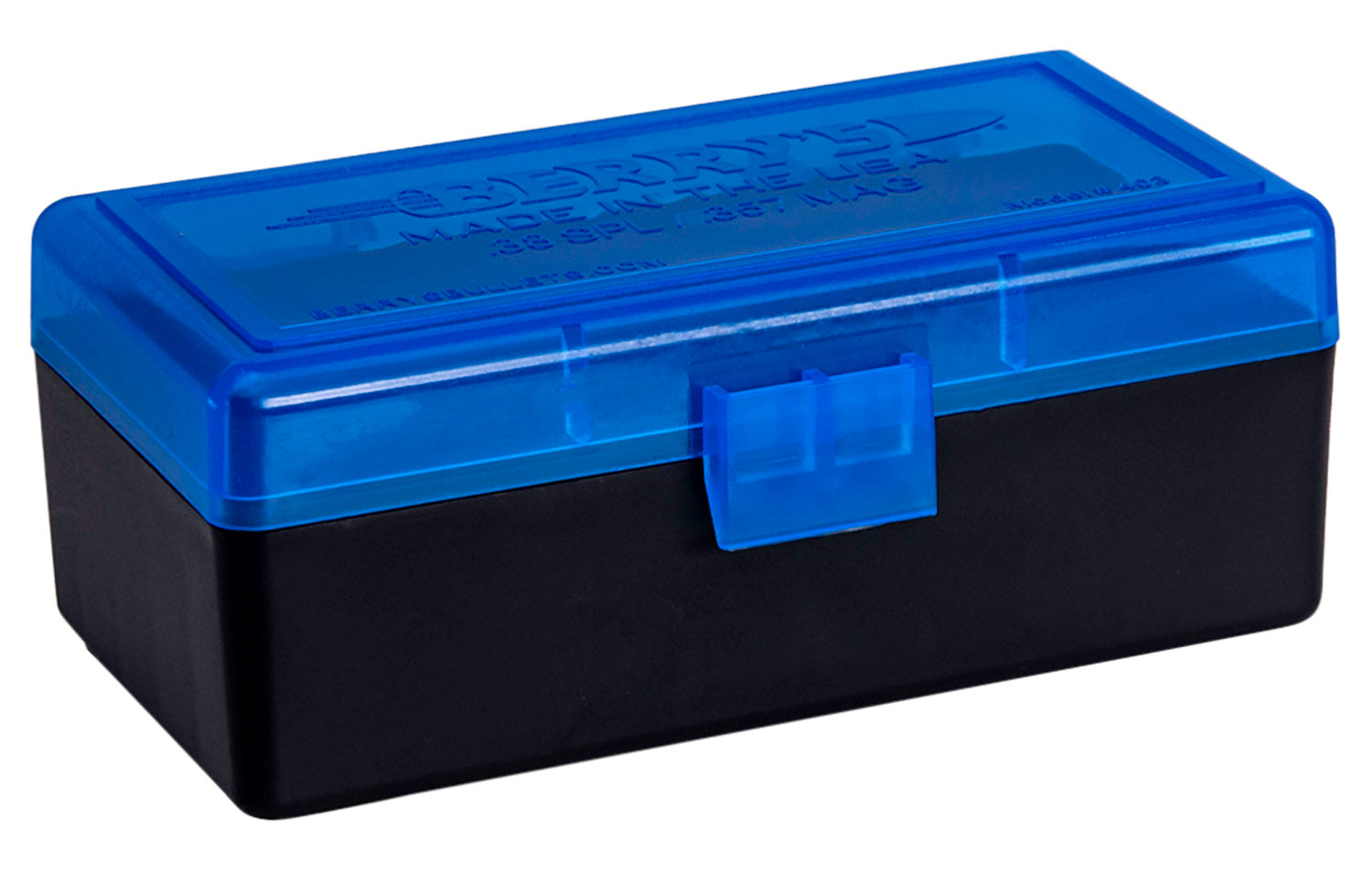 Berry's 36713 50rd 38 Special/357 Magnum Stackable Ammo Box Blue/Black