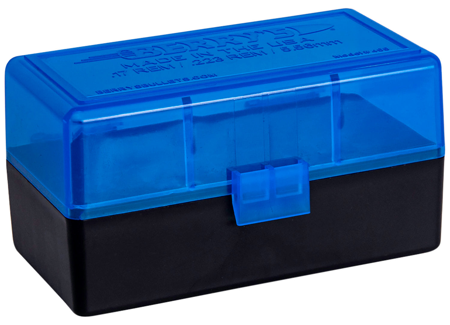 Berry's 44661 50rd 223 Rem/5.56 NATO Stackable Ammo Box Blue/Black