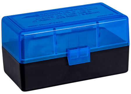 Berry's 44661 50rd 223 Rem/5.56 NATO Stackable Ammo Box Blue/Black