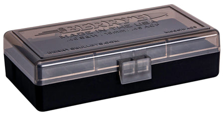 Berry's 13897 50rd 40 S&W/45 ACP Stackable Ammo Box Smoke/Black