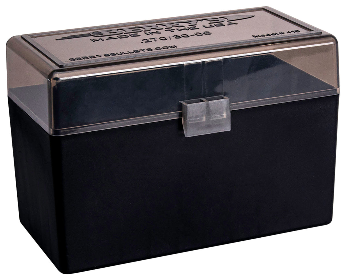 Berry's 32019 50rd 270 Win/30-06 Springfield Stackable Ammo Box Smoke/Black