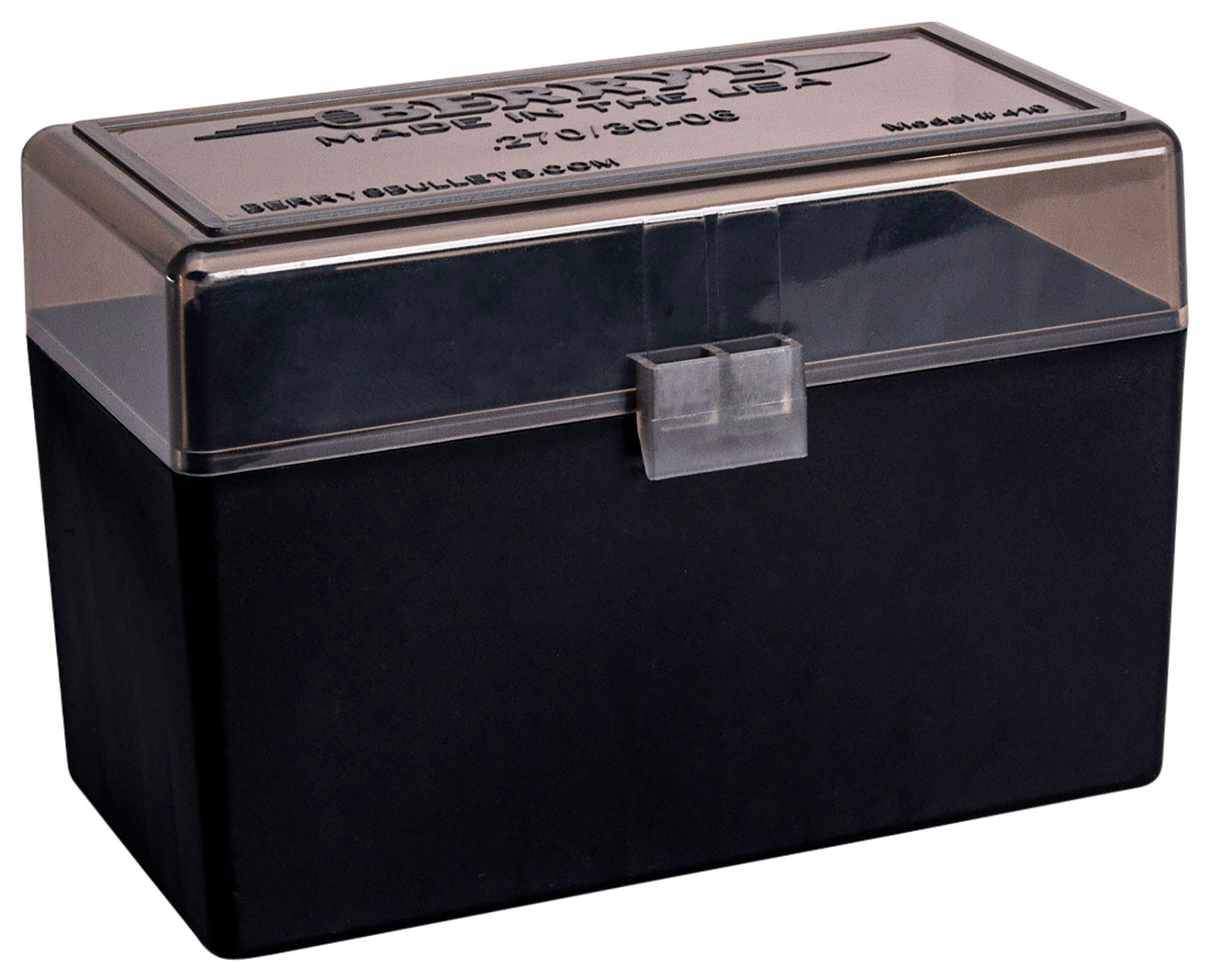 Berry's 32019 50rd 270 Win/30-06 Springfield Stackable Ammo Box Smoke/Black