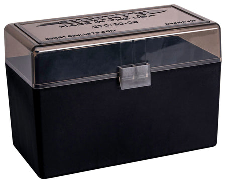 Berry's 32019 50rd 270 Win/30-06 Springfield Stackable Ammo Box Smoke/Black