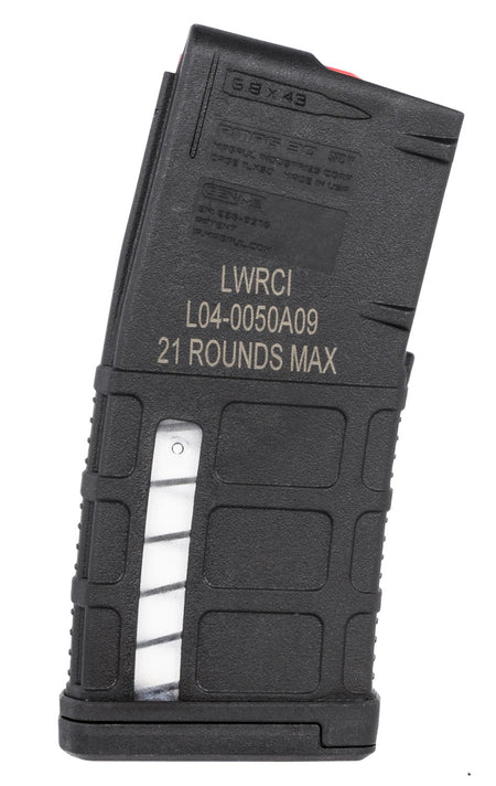 LWRC 20 Round 6.8 SPC Black Detachable PMAG – SIX8 Compatible