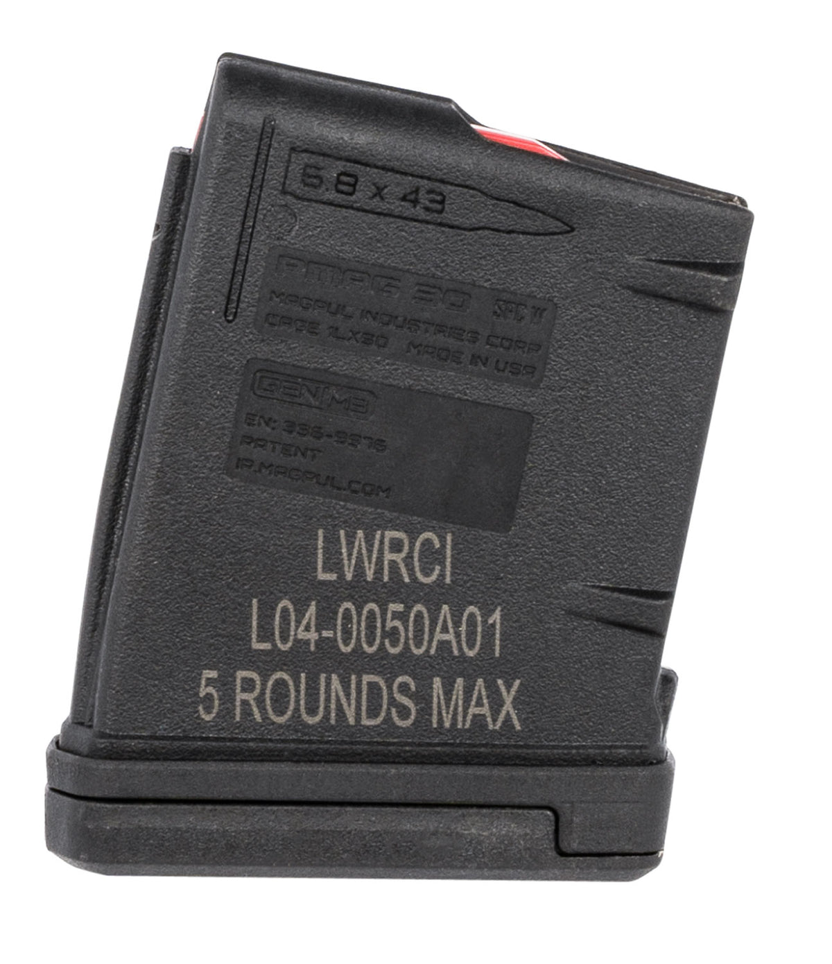 LWRC 5 Round 6.8 SPC Black Detachable PMAG – SIX8 Compatible