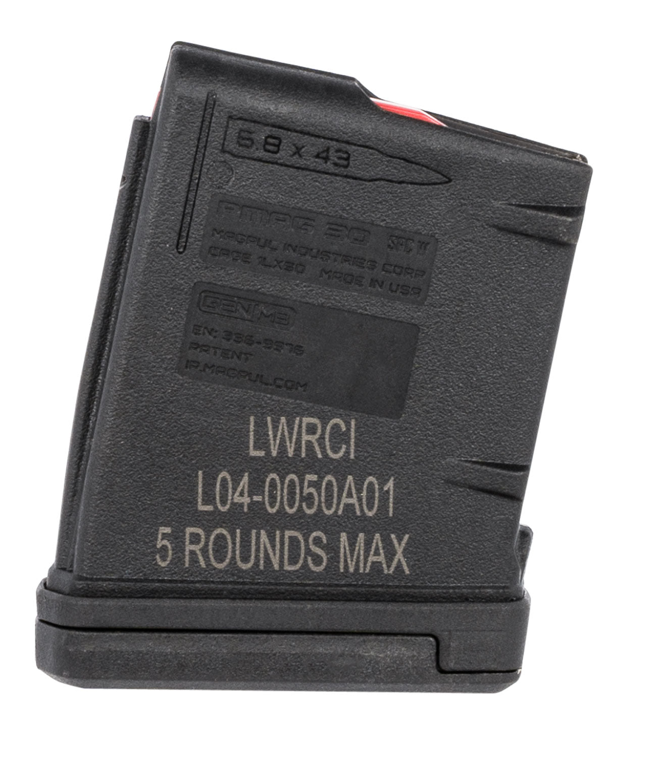 LWRC 5 Round 6.8 SPC Black Detachable PMAG – SIX8 Compatible