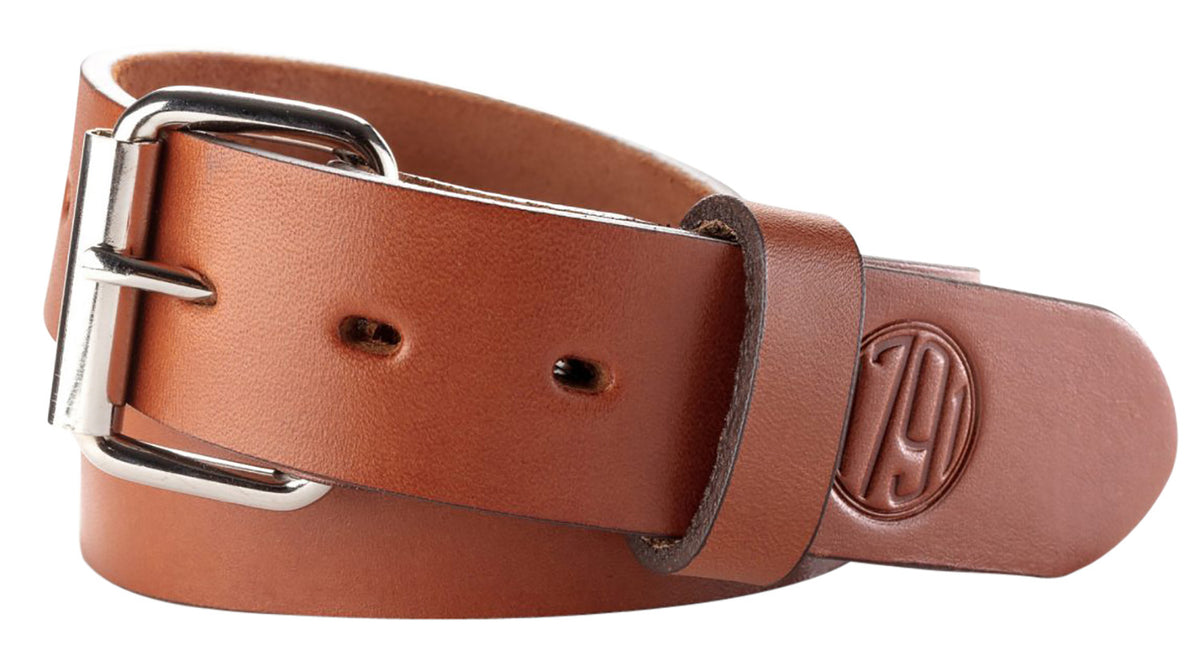 1791 Gunleather 01 Classic Brown Leather Carry Belt 48/52 1.5" Wide Buckle Closure