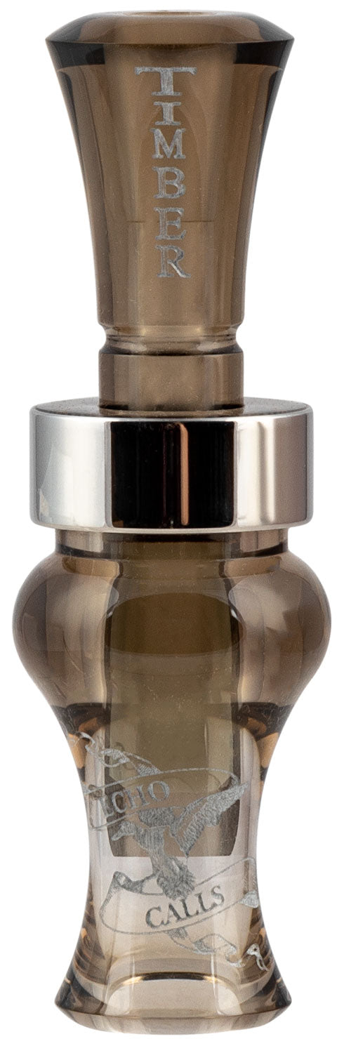 Echo Calls 77730 Timber High-Performance Single Reed Mallard Hen Duck Call Smoke Gray Acrylic