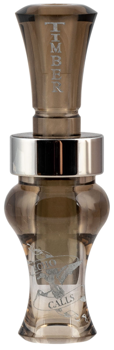 Echo Calls 77730 Timber High-Performance Single Reed Mallard Hen Duck Call Smoke Gray Acrylic