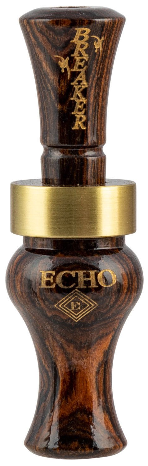 Echo Calls Breaker Single Reed Mallard Call, Brown Bocote Wood